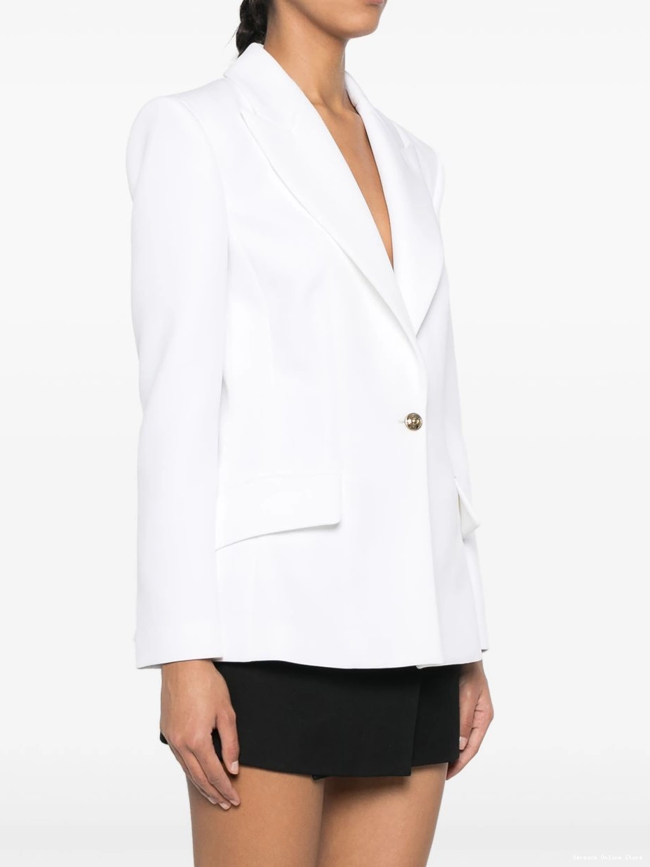 Affordable Couture Women single-breasted blazer Jeans Versace fitted 0728